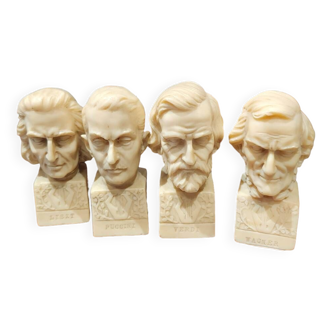 Set of 4 small busts