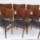 Danish Dining Chairs Set of 6 by Niels and Eva Koppel Slagelse Mobelfabric
