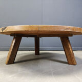 Brutalist tripod coffee table, 1960s