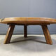 Brutalist tripod coffee table, 1960s