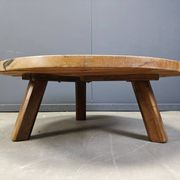 Brutalist tripod coffee table, 1960s