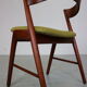 Mid- Century Set Of Two Organic Shape Teak Dinning Room Chairs, 1960 Denmark