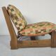 Paire de fauteuils vintage en chêne années 70
