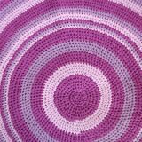 Tapis contemporain ora tressé en coton (73cm), édition unique