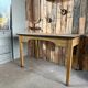 Large patinated desk