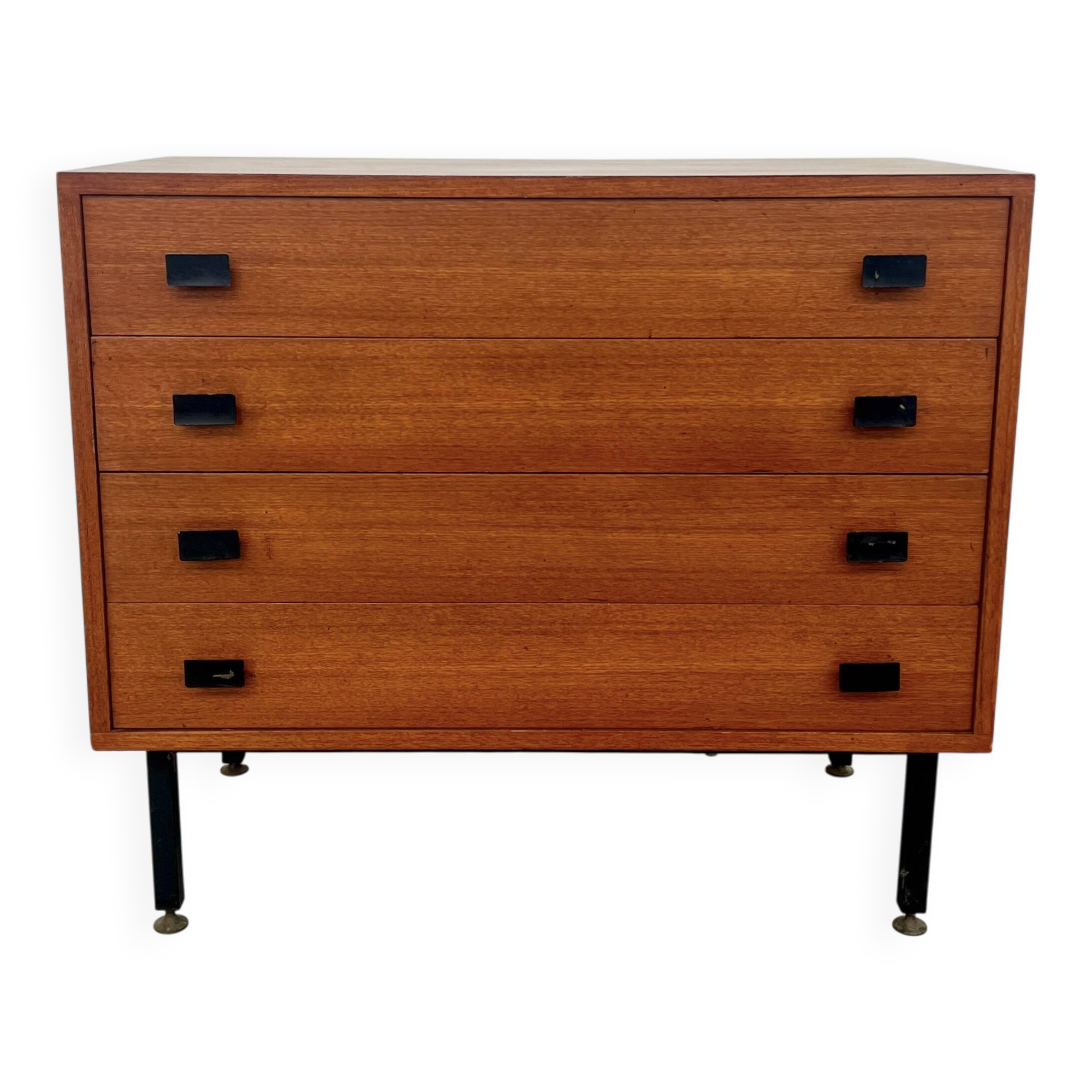 Commode 4 tiroirs moderniste par Antoine Philippon et Jacqueline Lecoq