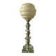 Cut glass lamp and vintage Clichy glass globe