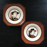 Pair of plates HB Quimper