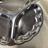 Stainless steel leaf-shaped dish