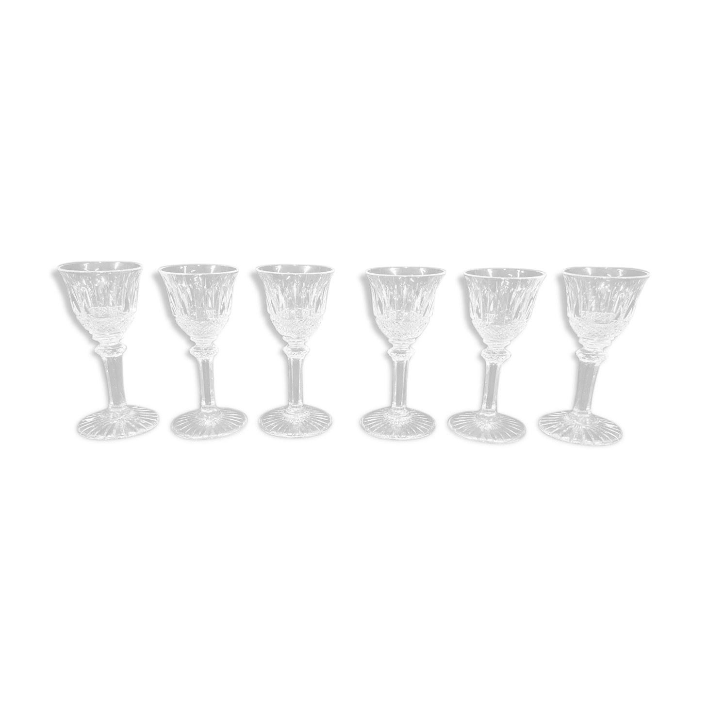 Lot de 6 verres a liqueur tommy Cristal de Saint Louis estampillé