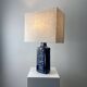 Danish blue ceramic table lamp by Désirée Stentoj, 1960.