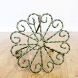 Wrought iron plant holder