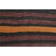 Vintage Turkish Striped Orange Purple Runner Rug 107x233
