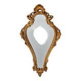 French 20th century baroque style gilded crested mirror