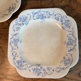 Set of 2 square dishes Regout model Ortus