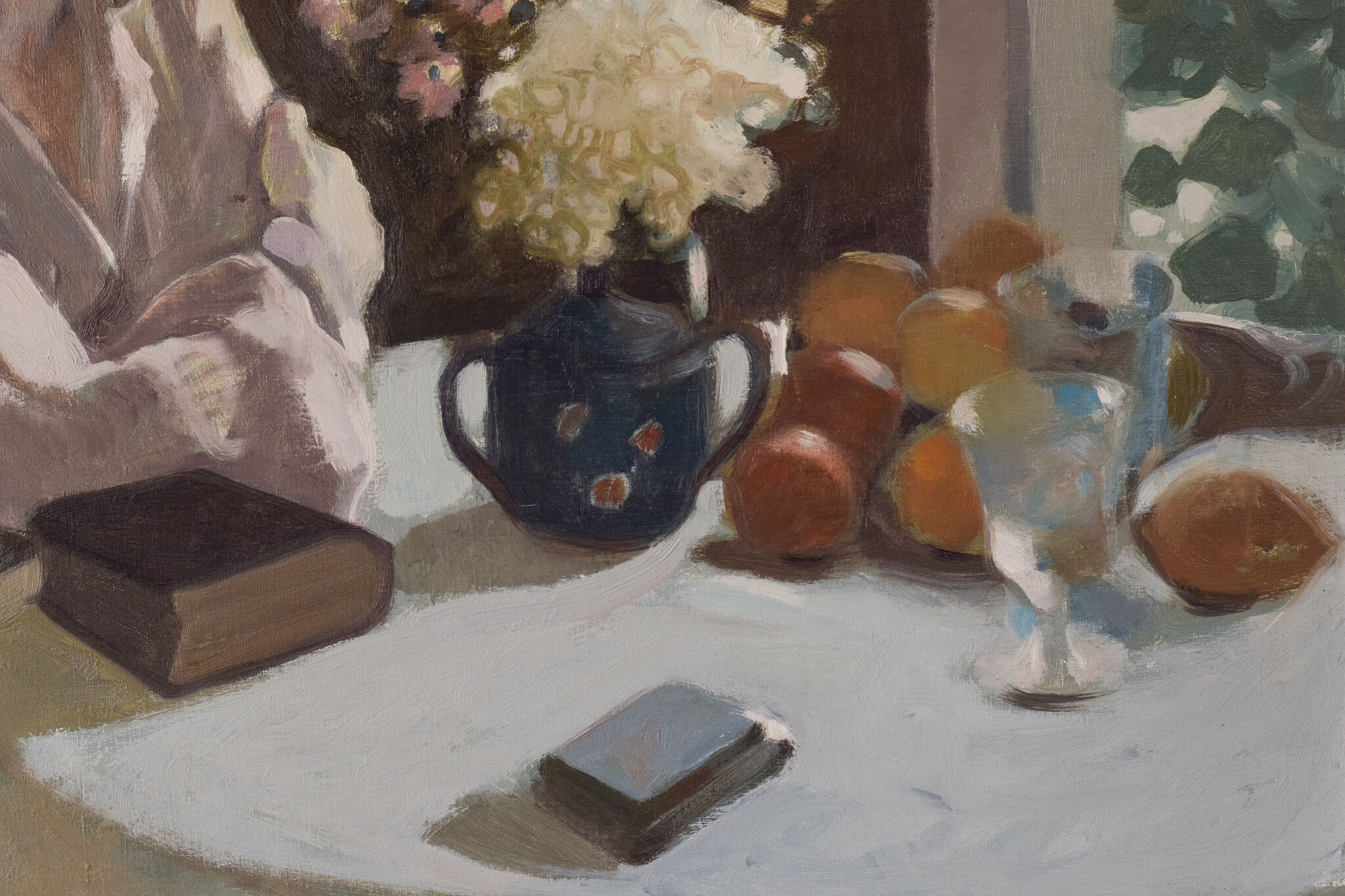 Rafael griera - portrait of a lady at a window