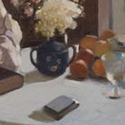 Rafael griera - portrait of a lady at a window