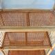 Large rattan and cane shelf