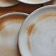 10 dessert plates in sandstone from the vintage 70s marsh