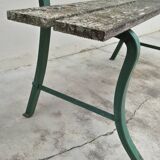 Old patinated garden bench 1950s