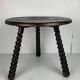French modernist wood turned bobbin side sable in the manner of Charles Dud