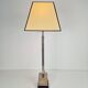 Lampe de table en argent vintage Empire, années 1970