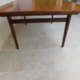 Table en teck scandinave avec rallonges