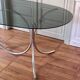 Table verre fumé /chrome vintage 70'