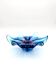 Coupe Centrepiece - Solid Bohemian Crystal - Amethyst Blue