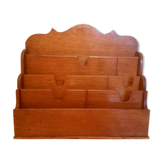 Early twentieth century oak mail binder