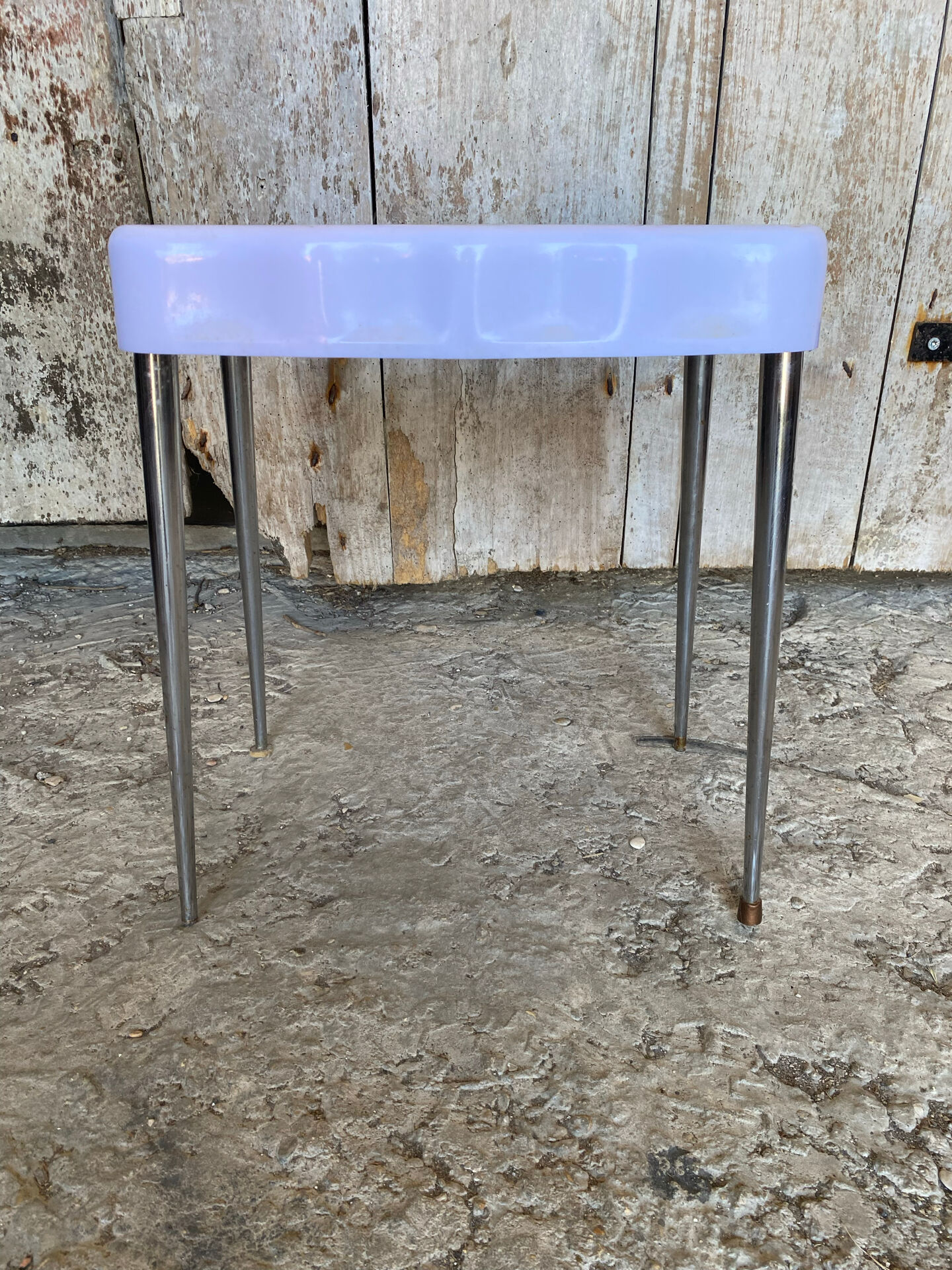 Vintage Bathroom Stool GILAC 1480 Bakelite + Chrome Compass Legs