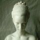 Bust of Josephine de Beauharnais in marble powder, marble base, A.Giannelli