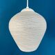 Mid Century Glass Hanging Lamp, Vintage Lighting
