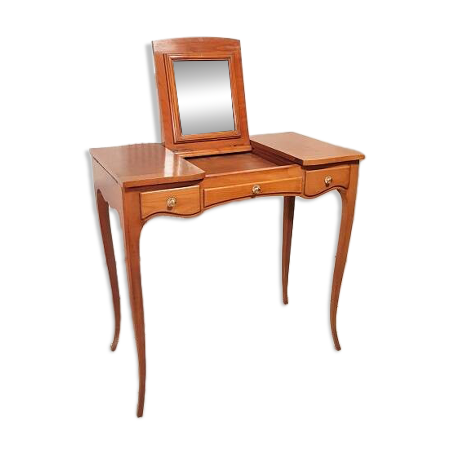 Louis XV style hairdresser in cherry wood from the 1950s.