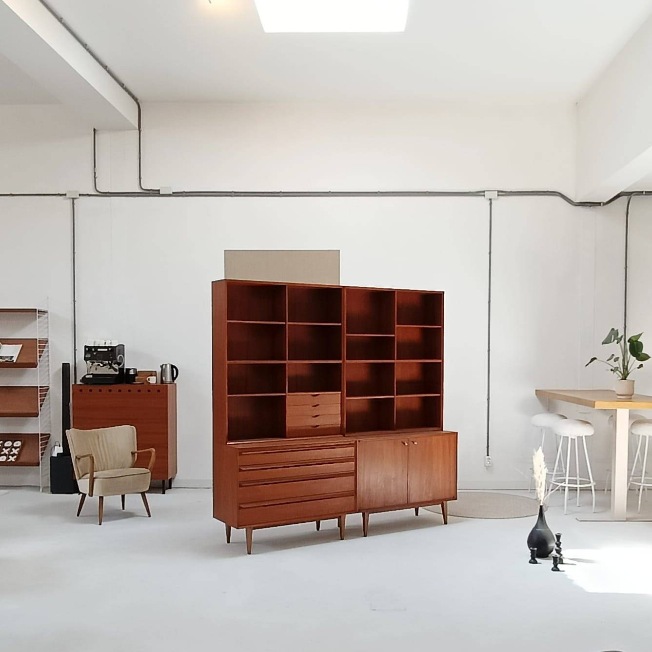 Mid Century boekenkast