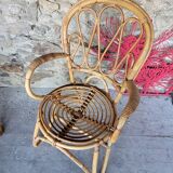 Set of 4 rattan chairs