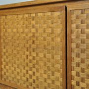 Buffet rio allemand vintage en palissandre, finition tissée, leo bub, 19