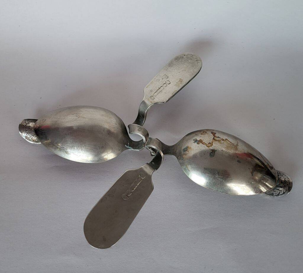 Unique Art & Crafts Ashtray Silver Plated Spoons