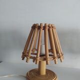 Pair of bamboo lamps