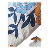 Flowery tablecloth of the 70s