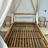 Tabby bamboo canopy bed