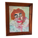 Tableau - Clown - École Américaine XXe