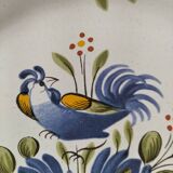 Trio of plates with rooster - Eastern earthenware