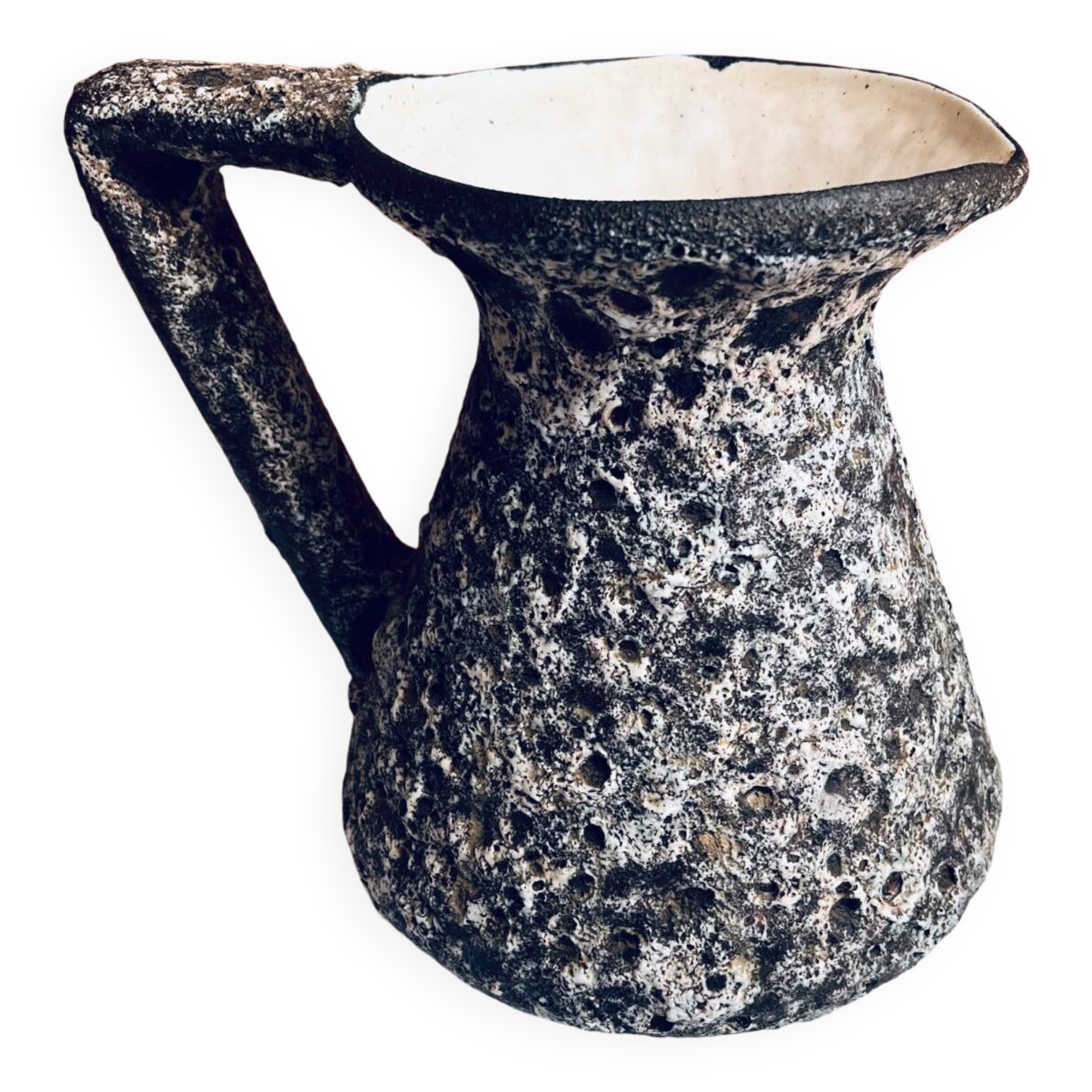 Vase fat lava par Alain Rufas Vallauris 1960’s