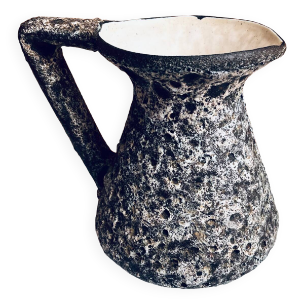 Vase lave grasse par Alain Rufas Vallauris années 1960