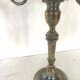 Pair of Louis XVI style in silver bronze candelabra