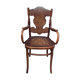 Curved wooden armchair Kohn