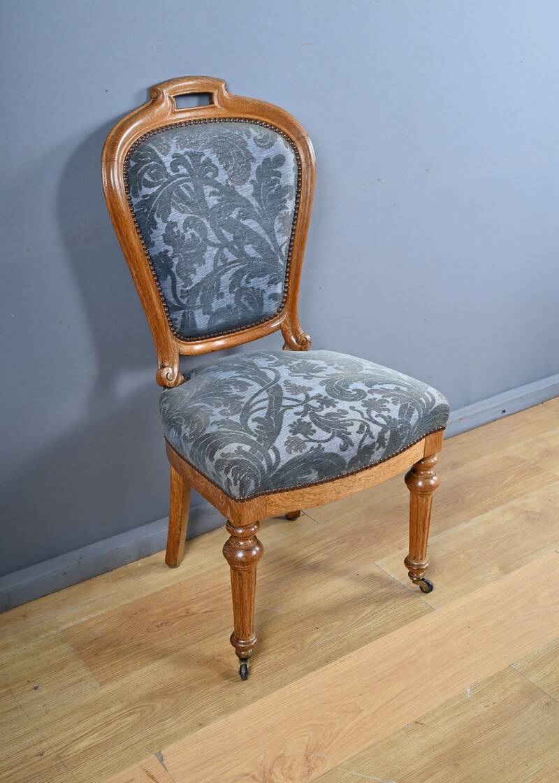 Paire de chaises en chêne, style Louis-Philippe, milieu XXème