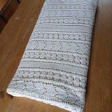 Dessus de lit ancien en crochet fait main