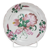 Decorative plate St. Clement, hand-painted ceramic, France, 19th century